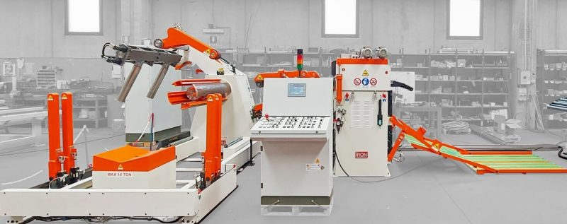 Linea alimentazione nastro per lavorazione lamiere personalizzabile