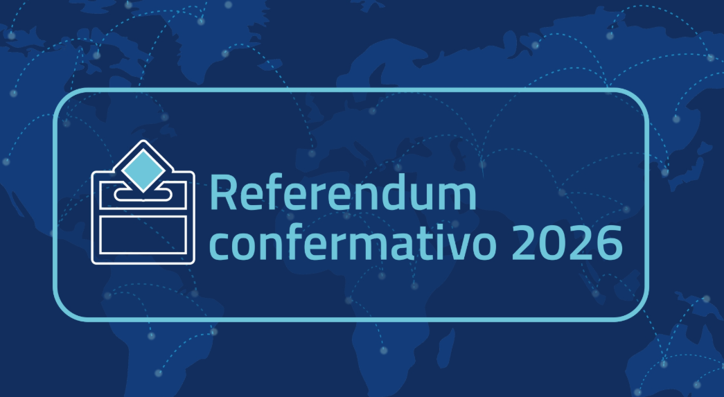 l'immagine riporta un logo per il referendum confermativo 2026