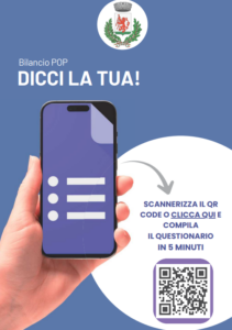 l'immagine presenta il qrcode per accedere al questionario di gradimento