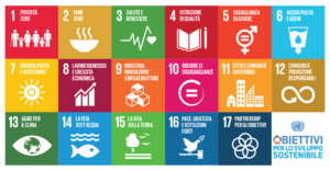 l'immagine presenta gli obiettivi dell'agenda 2030 delle nazioni unite. - povertà zero, fame zero, salute e benessere, istruzione di qualità, uguaglianza di genere, acqua pulita e igiene, energia pulita e accessibile, lavoro dignitoso e crescita economica, industria innovazione e infrastrutture, ridurre le disuguaglianze, città e comunità sostenibili, consumo e produzione responsabili, agire per il clima, la vista sott'acqua, la vita sulla terra, pace giustizia e istituzioni forti, partnership per gli obiettivi