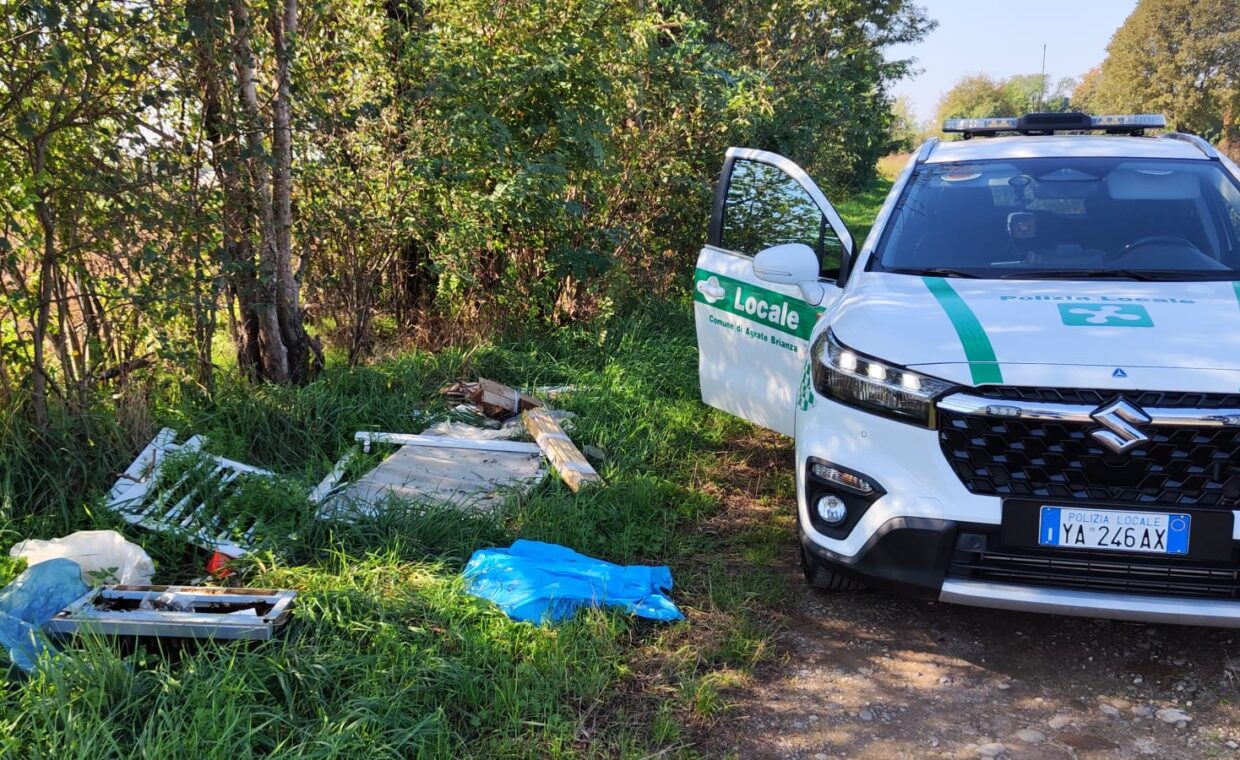 Polizia Locale Agrate Brianza - Abbandono rifiuti