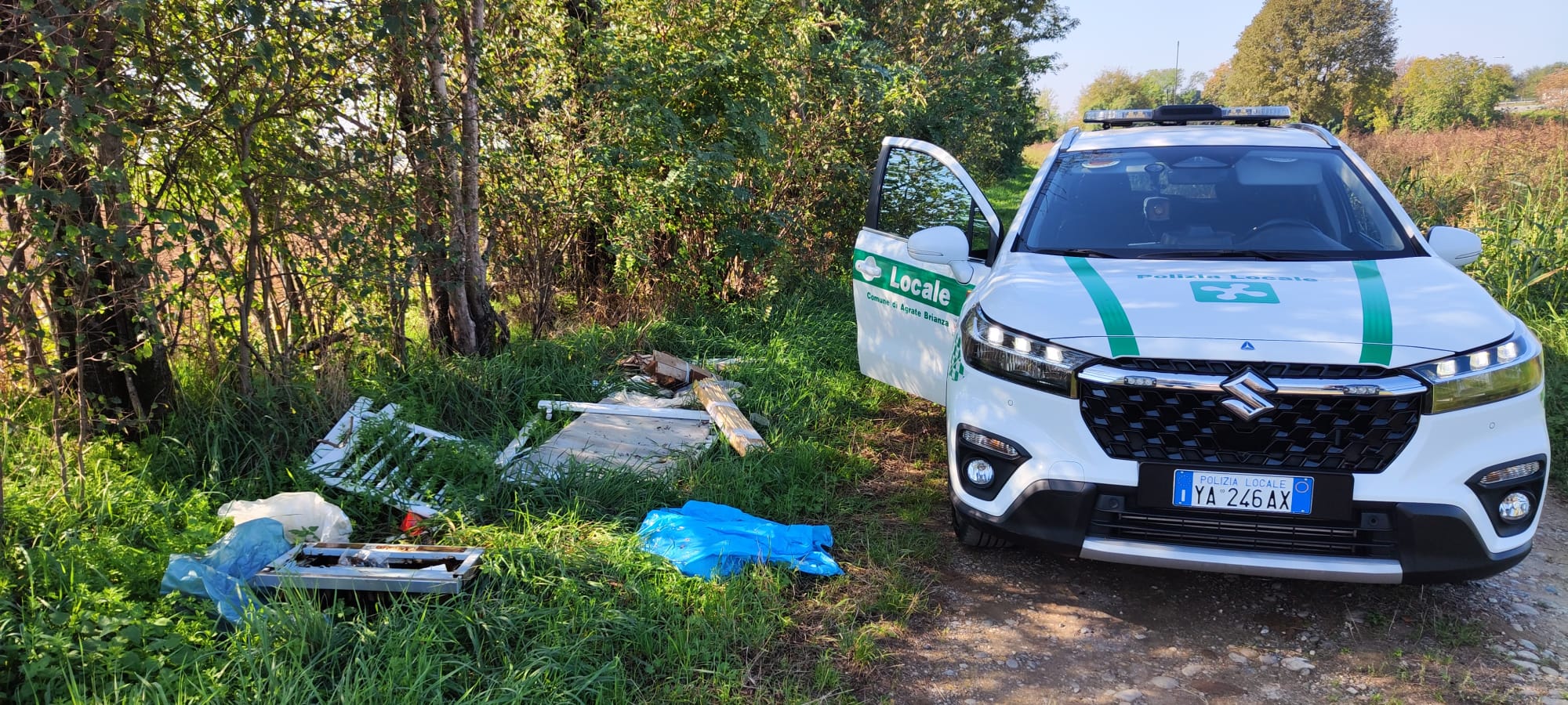 Polizia Locale Agrate Brianza - Abbandono rifiuti