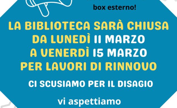 Chiusura Biblioteca