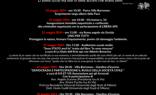 Arcore Settimana Legalità 2024