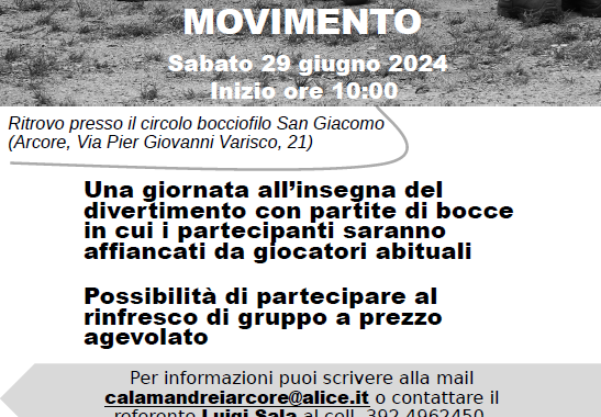 DISABILITA IN MOVIMENTO - CALAMANDREI