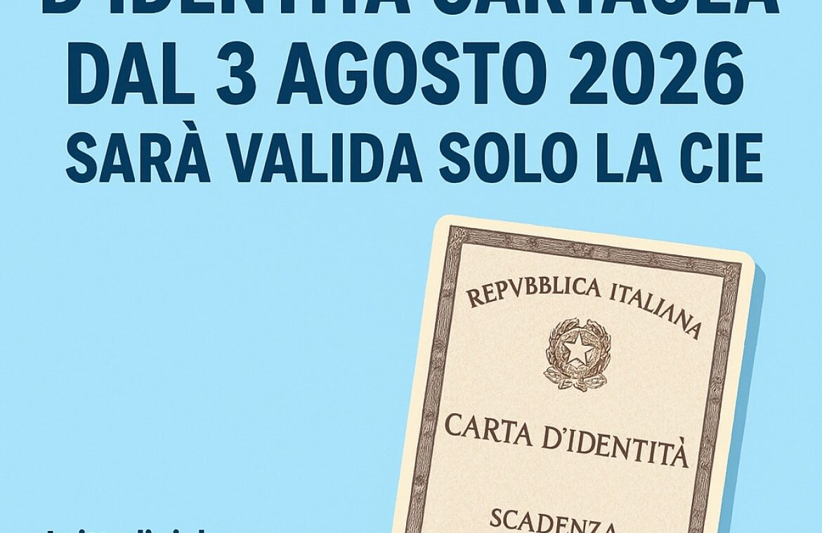 addio alla carta d'identità cartacea