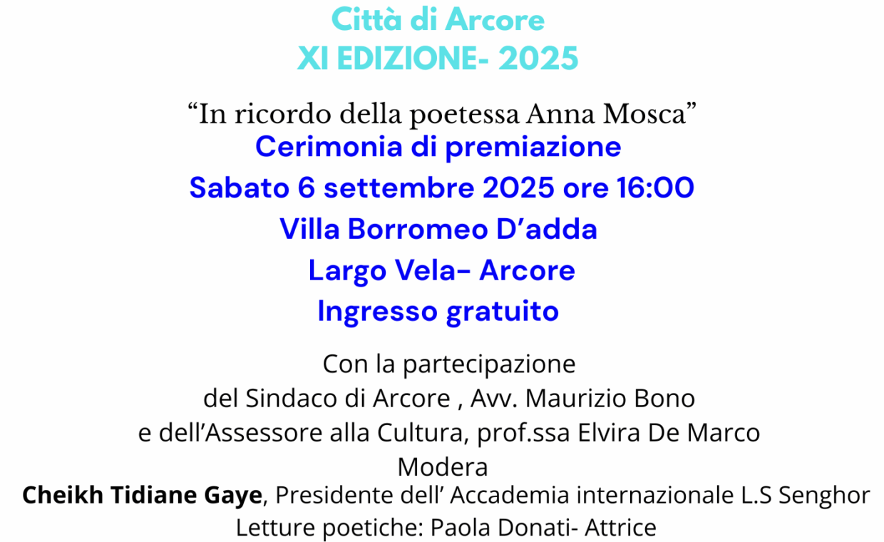 LOCANDINA PREMIO ARCORE 06 SETTEMBRE 2025