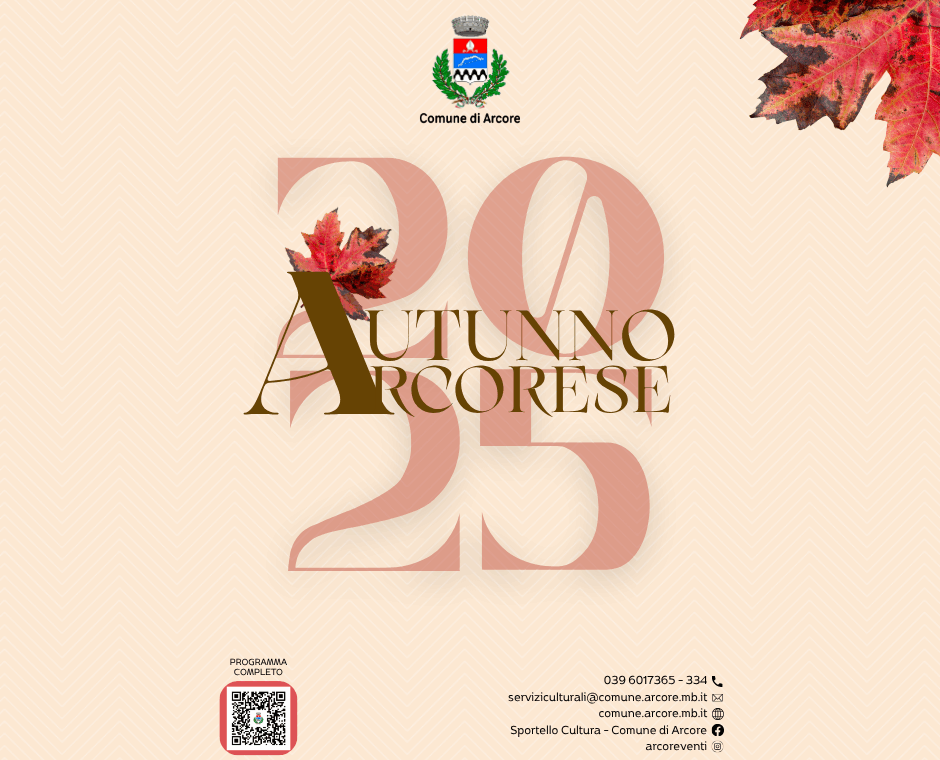 AUTUNNO ARCORESE 2025 MANIFESTO (Post di Facebook)