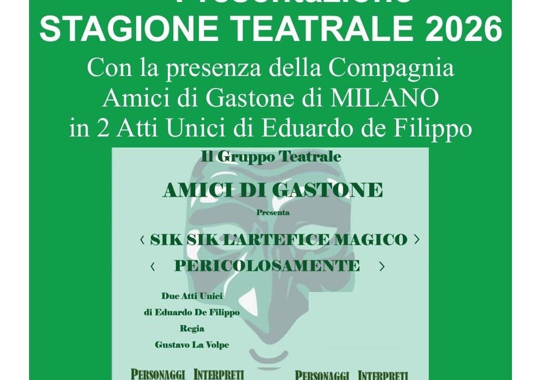 presentazione stagione teatrale 2026 - compagnia del quadrifoglio