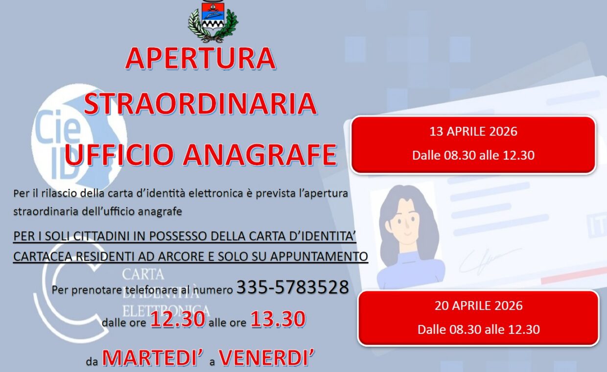apertura straordinaria cie aprile 2026