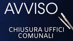 chiusura uffici comunali