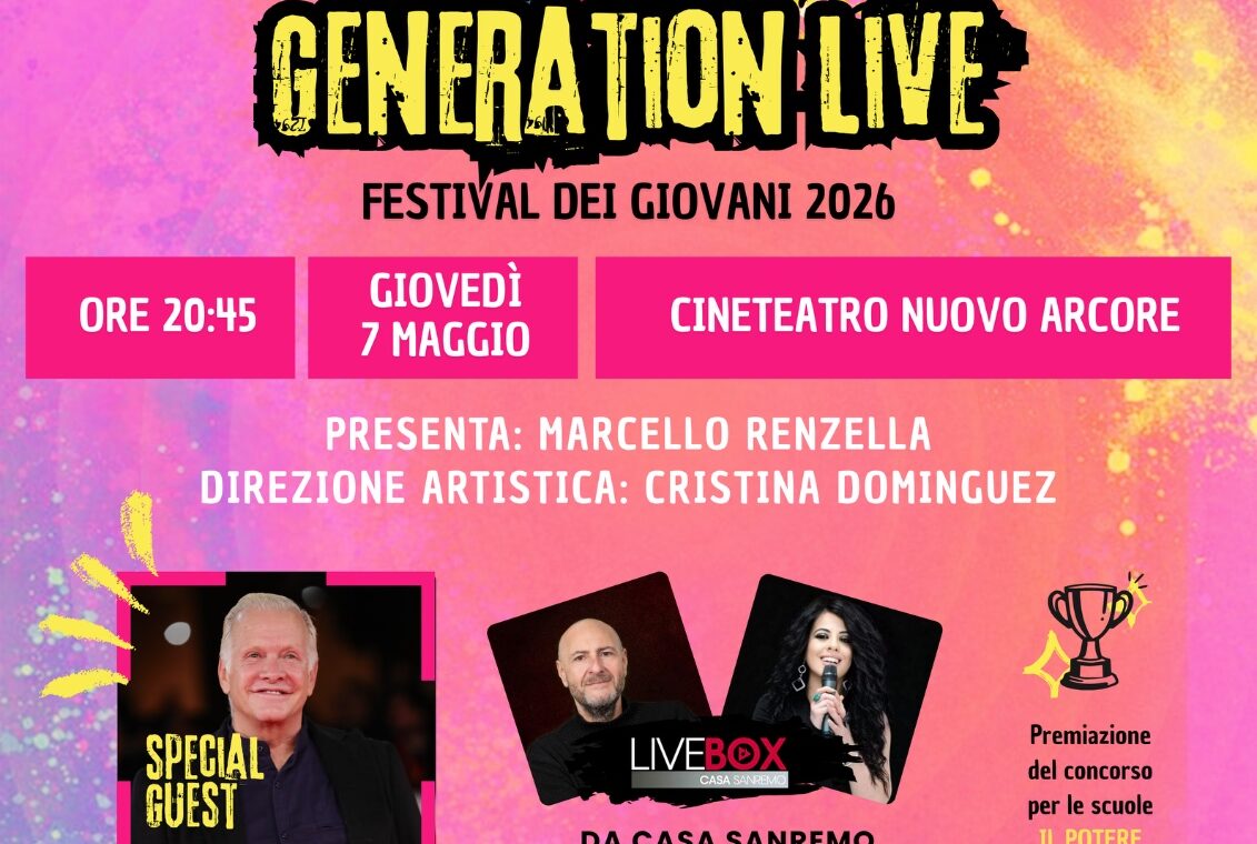 Locandina spettacolo GENERATION LIVE 07-05-26