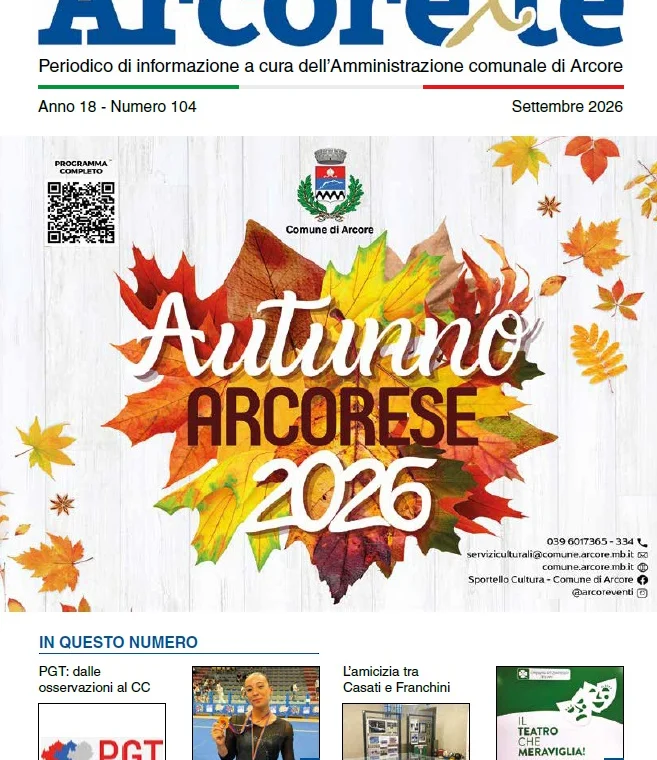 arcore x te settembre 2026
