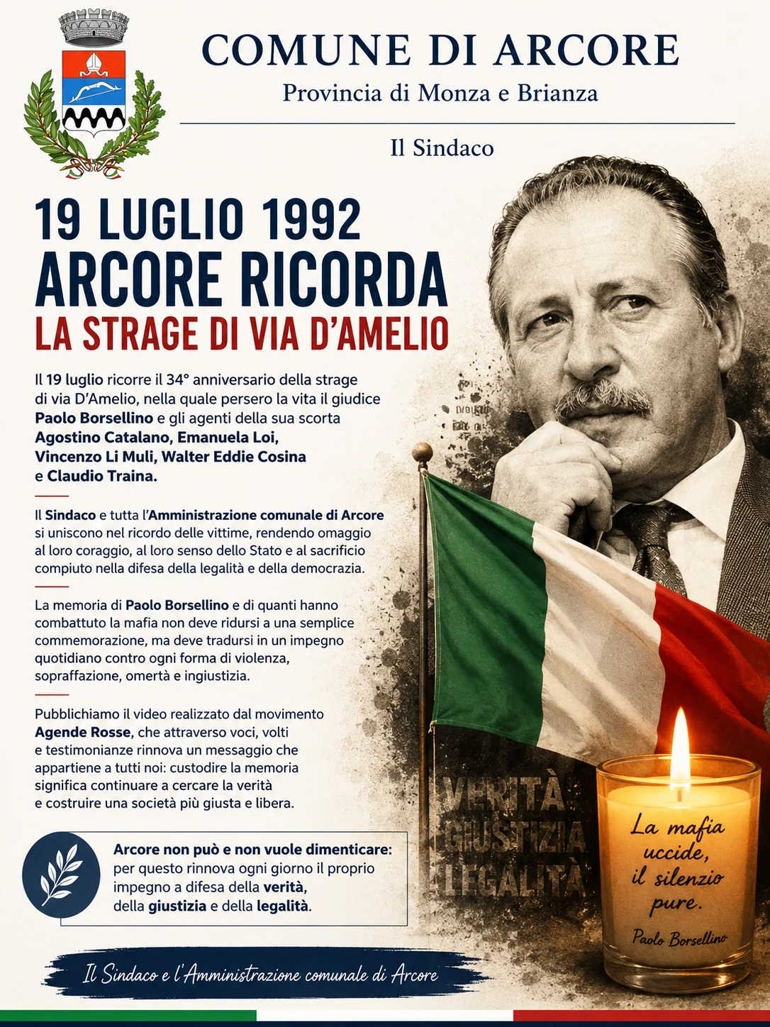 Commemorazione Strage di Via D'Amelio