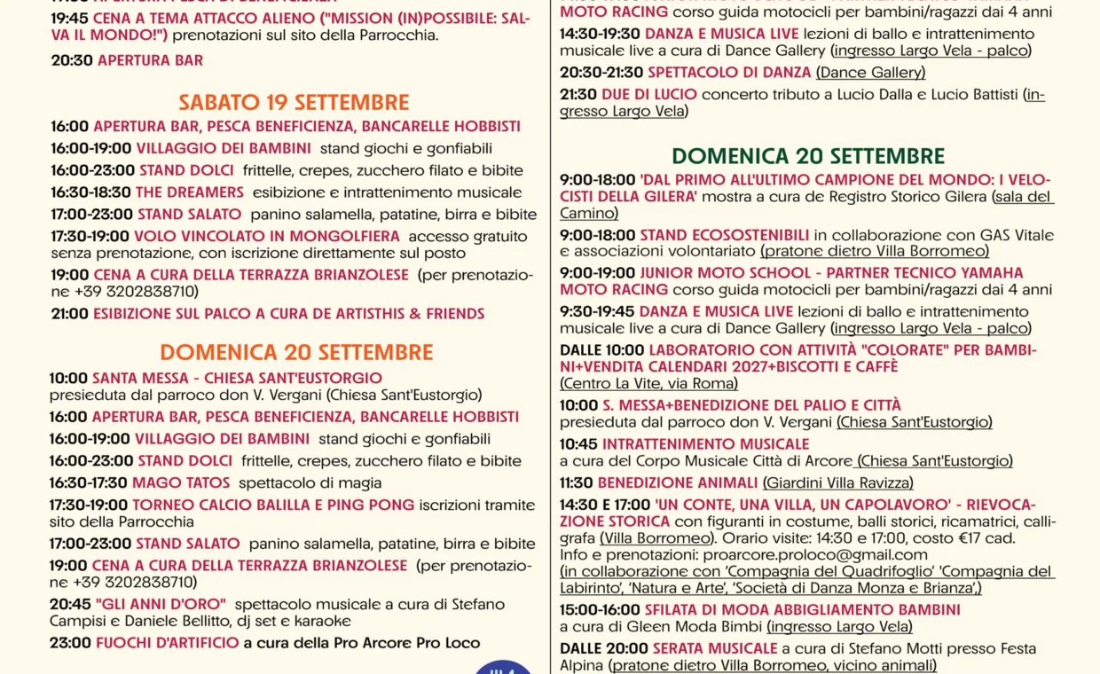 Programma Festa Patronale pag 2