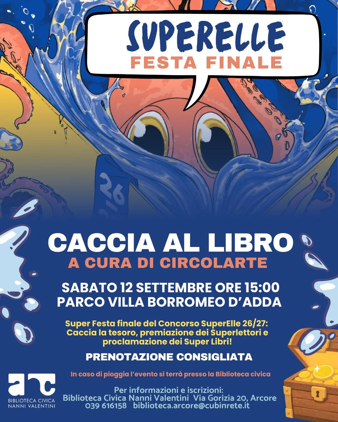 Caccia al libro a cura di circolarte. Festa finale del concorso super Elle