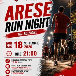 Arese Run Night 2026 corsa 18 settembre
