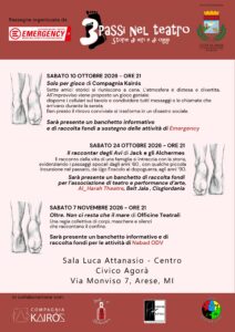 3 spettacoli teatrali