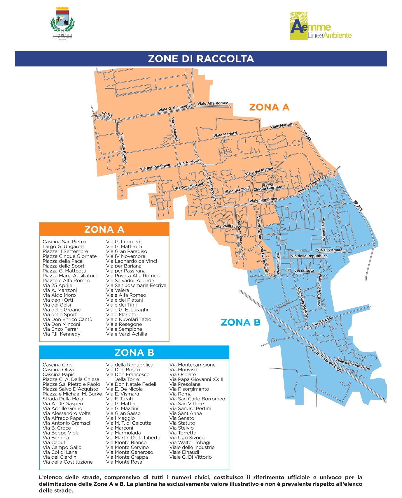 Igiene urbana_mappa zone