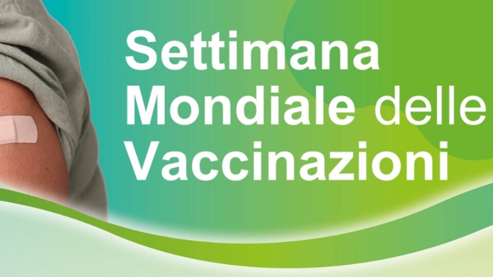 Settimana Mondiale dalle Vaccinazioni dal 24 al 30 aprile locandina provvisoria