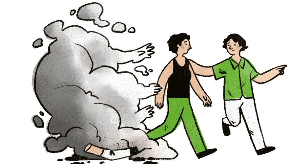 Locandina Oltre il fumo