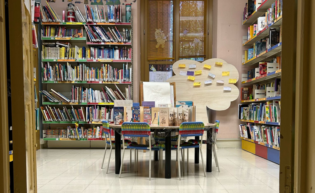 Intitolazione spazio bimbi foto sala