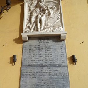 Lapide Caduti loggiato palazzo Pietracaprina