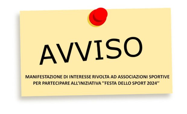 Immagine manifestazione interesse festa dello sport