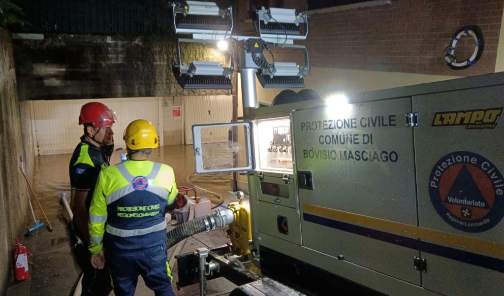 bovisio masciago protezione civile allagamento