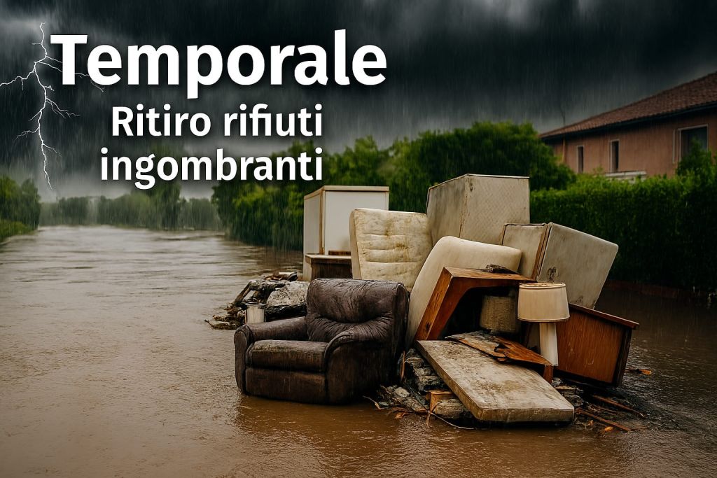 temporale rifiuti ingombranti