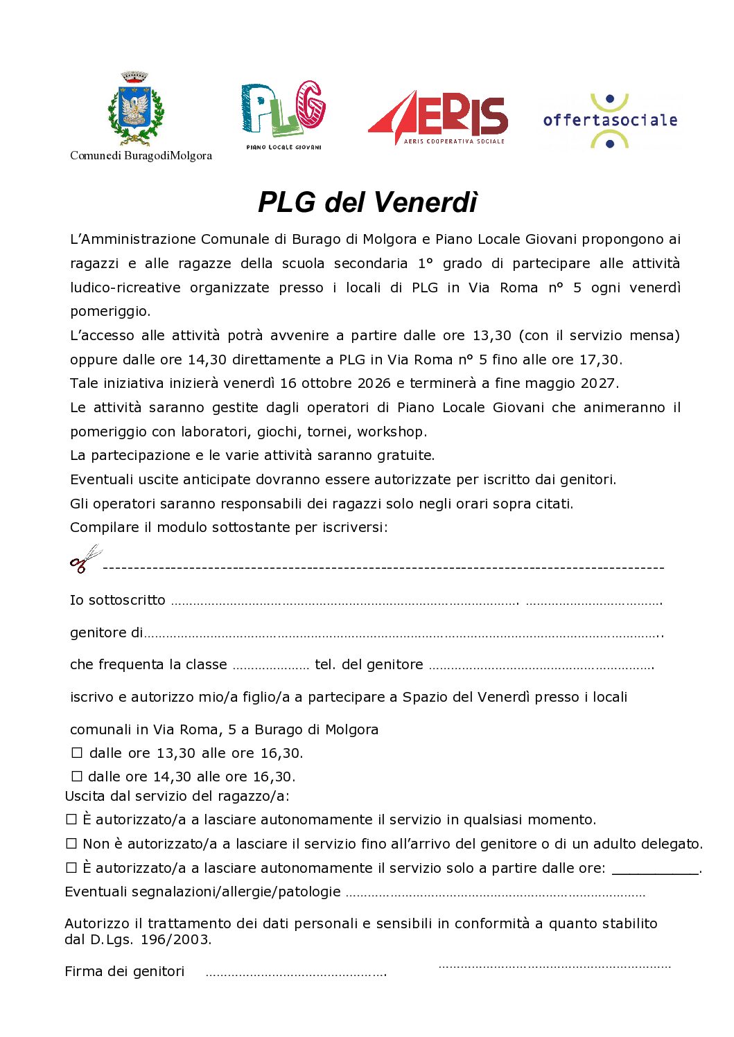PLG DEL VENERDI'
