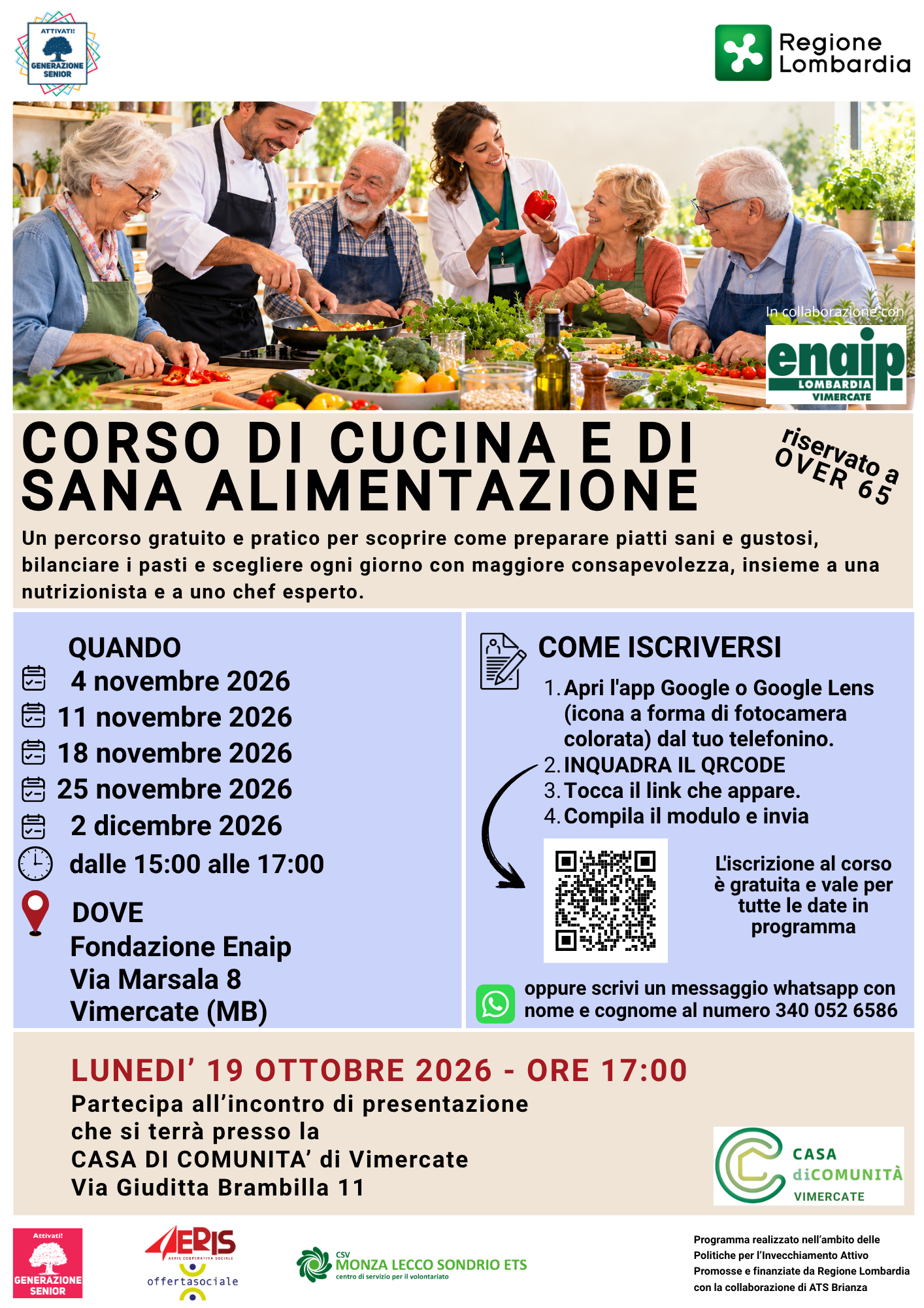 Corso cucina CDC Vimercate