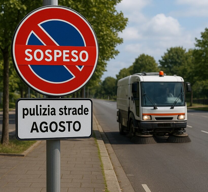 Cartello di divieto di sosta con scritta