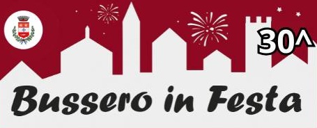 logo busseor in festa con rappresentazione stilizzata di una città
