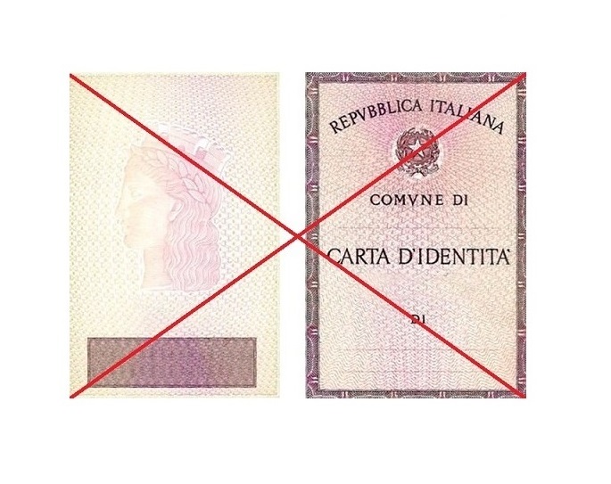 Carta d'identità cartacea