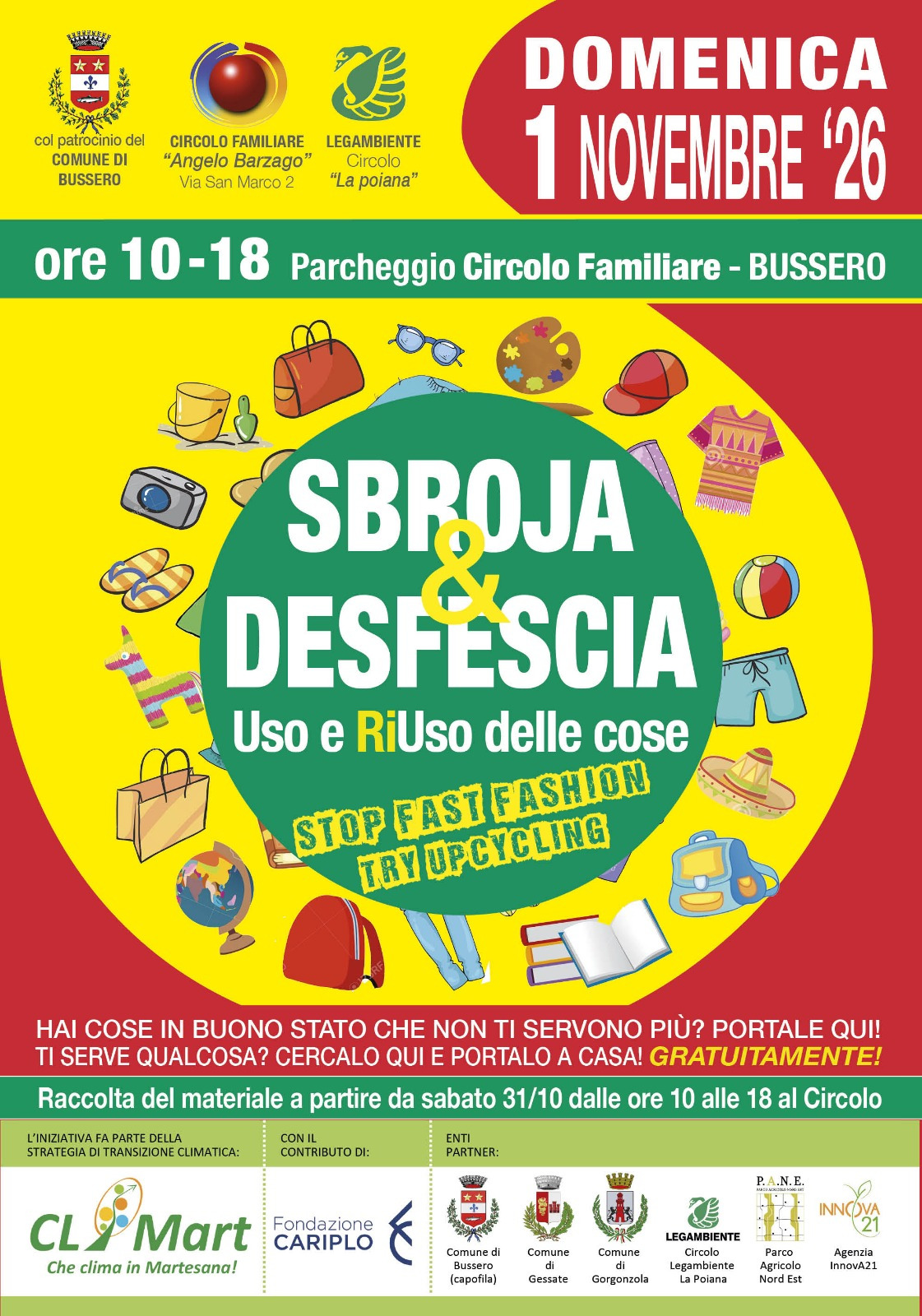 Sbroja e Desfescia- evento 1 novembre