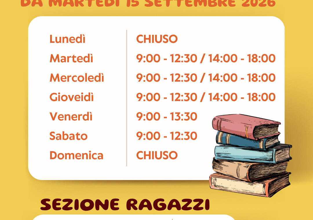 Orario Biblioteca 2026