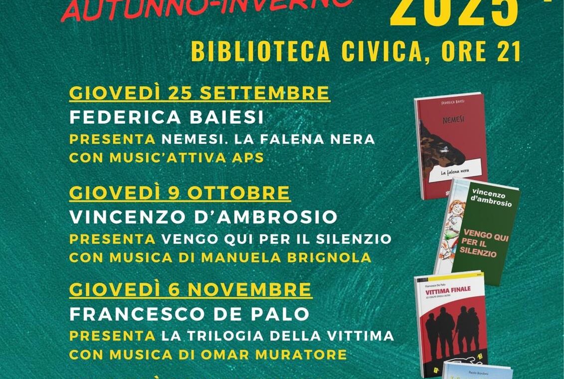 Locandina appuntamenti Libri & Musica