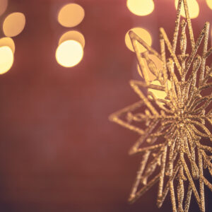 Foto di una stella di natale