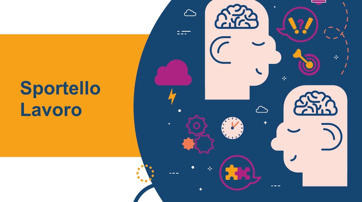 Illustrazione con la scritta 