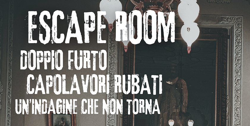 Locandina con il titolo della escape room