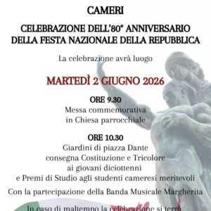 Locandina 80° anniversario della Repubblica