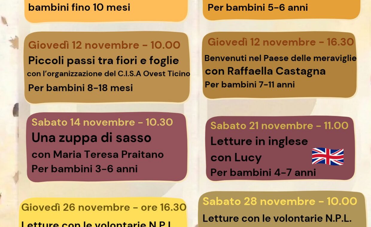 Eventi Novembre