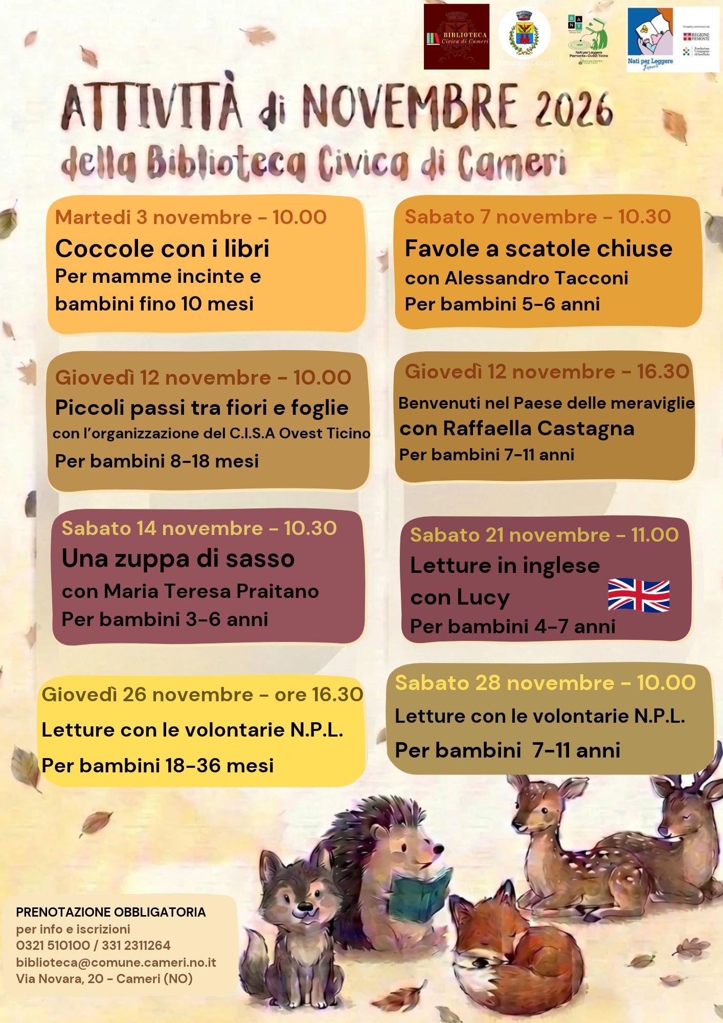 Eventi Novembre