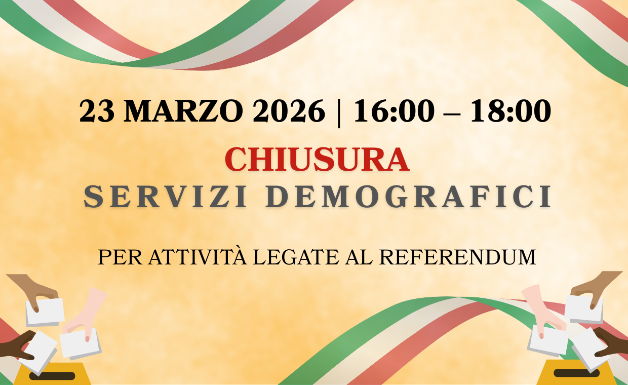 Chiusura Servizi Demografici 23 marzo 2026