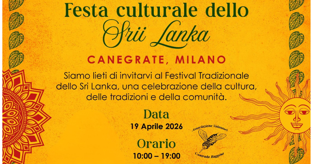 Sri Lanka evento canegrate