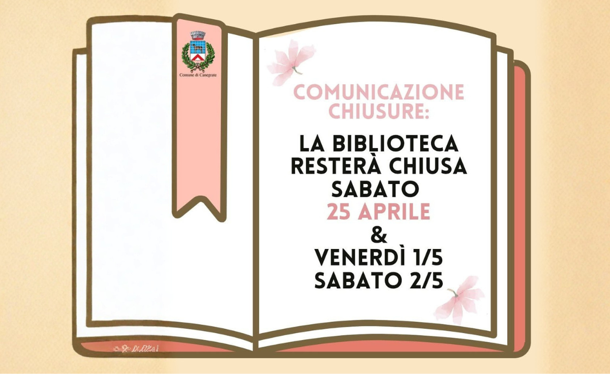 Chiusura festività Biblioteca
