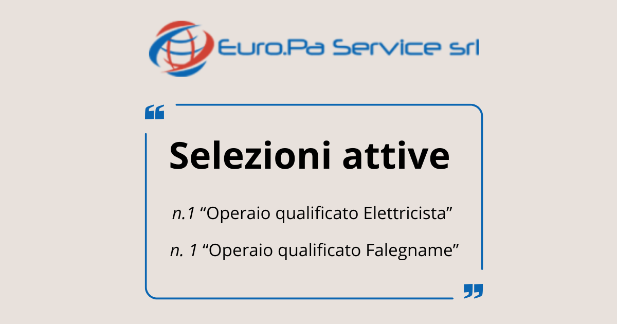 selezioni Euro.PA