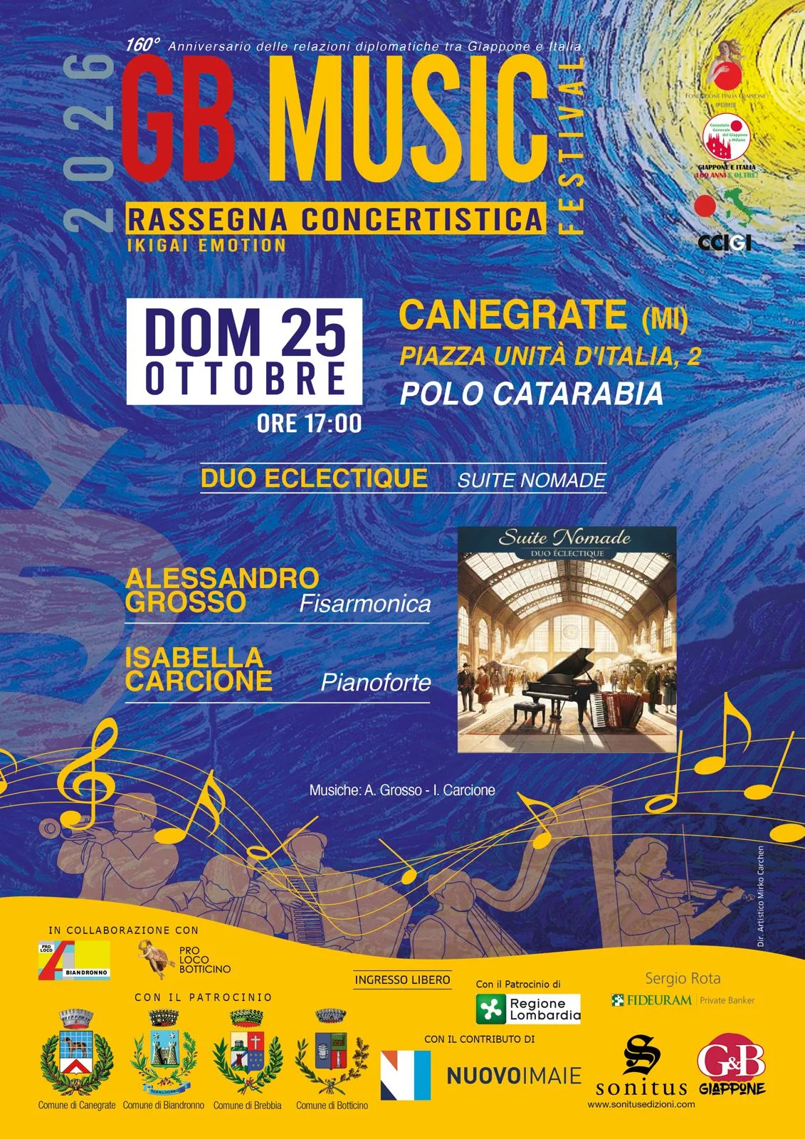 Locandina concerto Suite Nomade