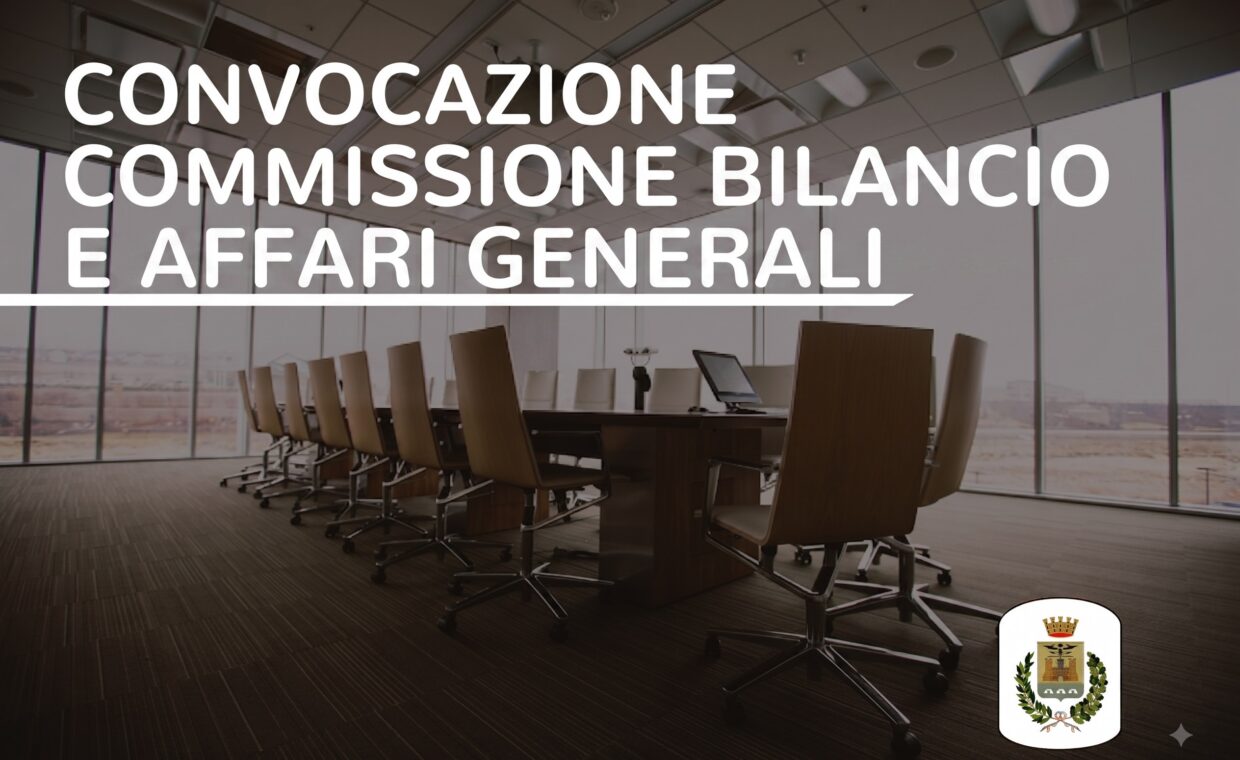 Commissione Bilancio e affari generali new